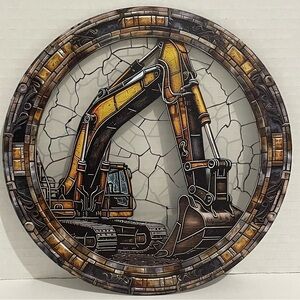 Suncatcher Acrylic Excavator Machinery Heavy Equipment Operator Gift New